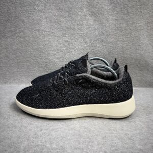 Allbirds Shoes Womens Size 8 Wool Runner Mizzles WRM Black & White Sneakers 1894